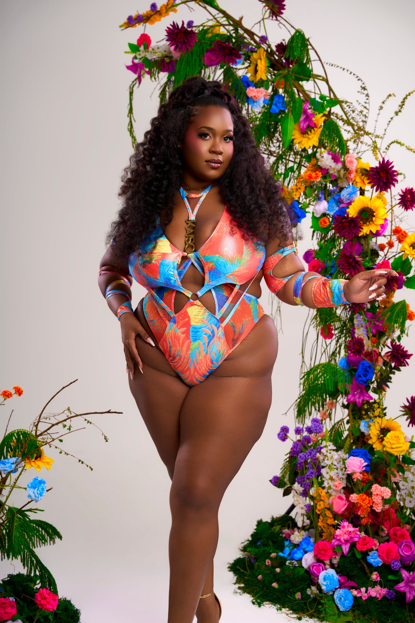 FLORA. Hibiscus Print/Monochrome