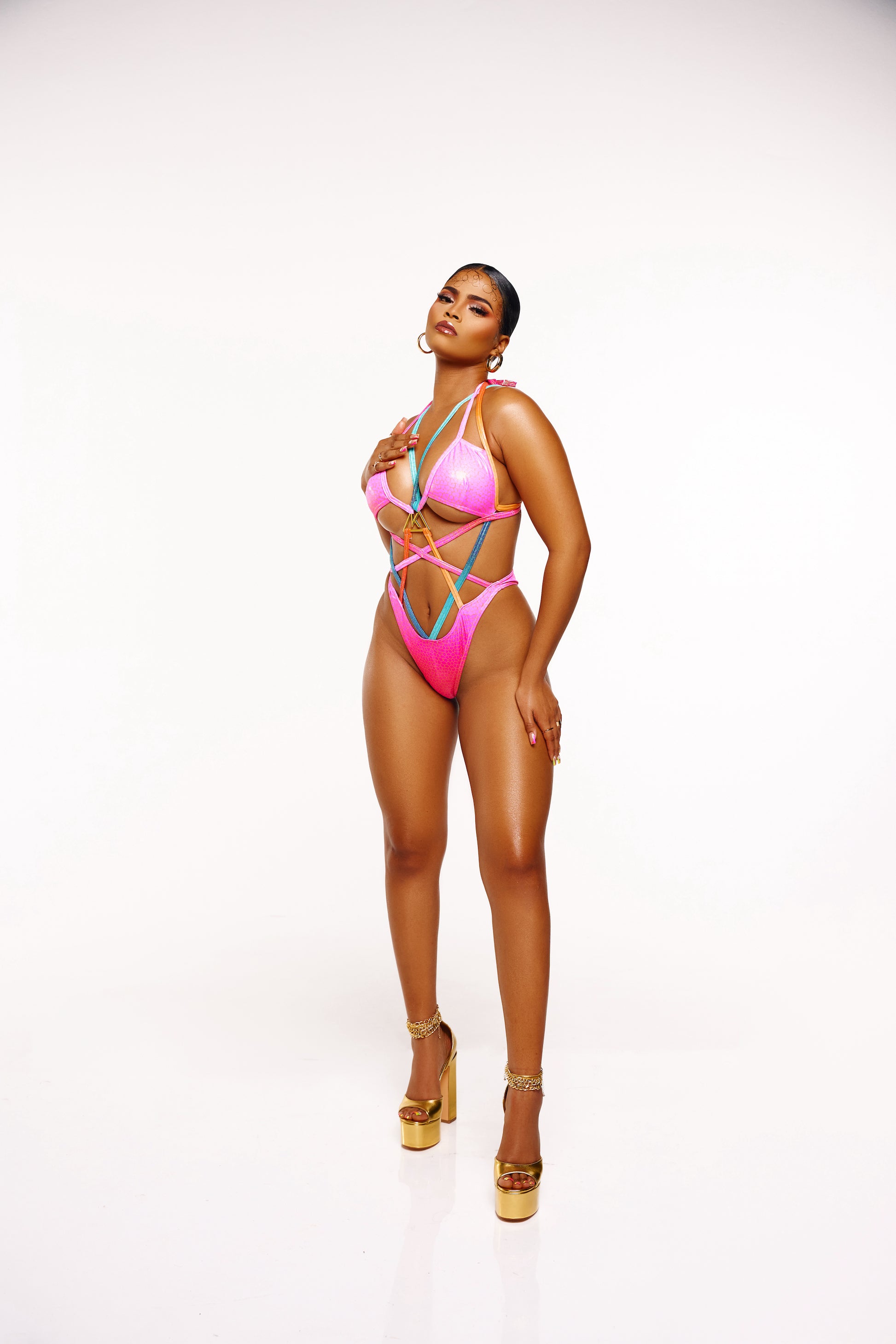 trinidad carnival monday wear echo monokini pink body 4
